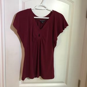 Burgundy Banana Republic Top M
